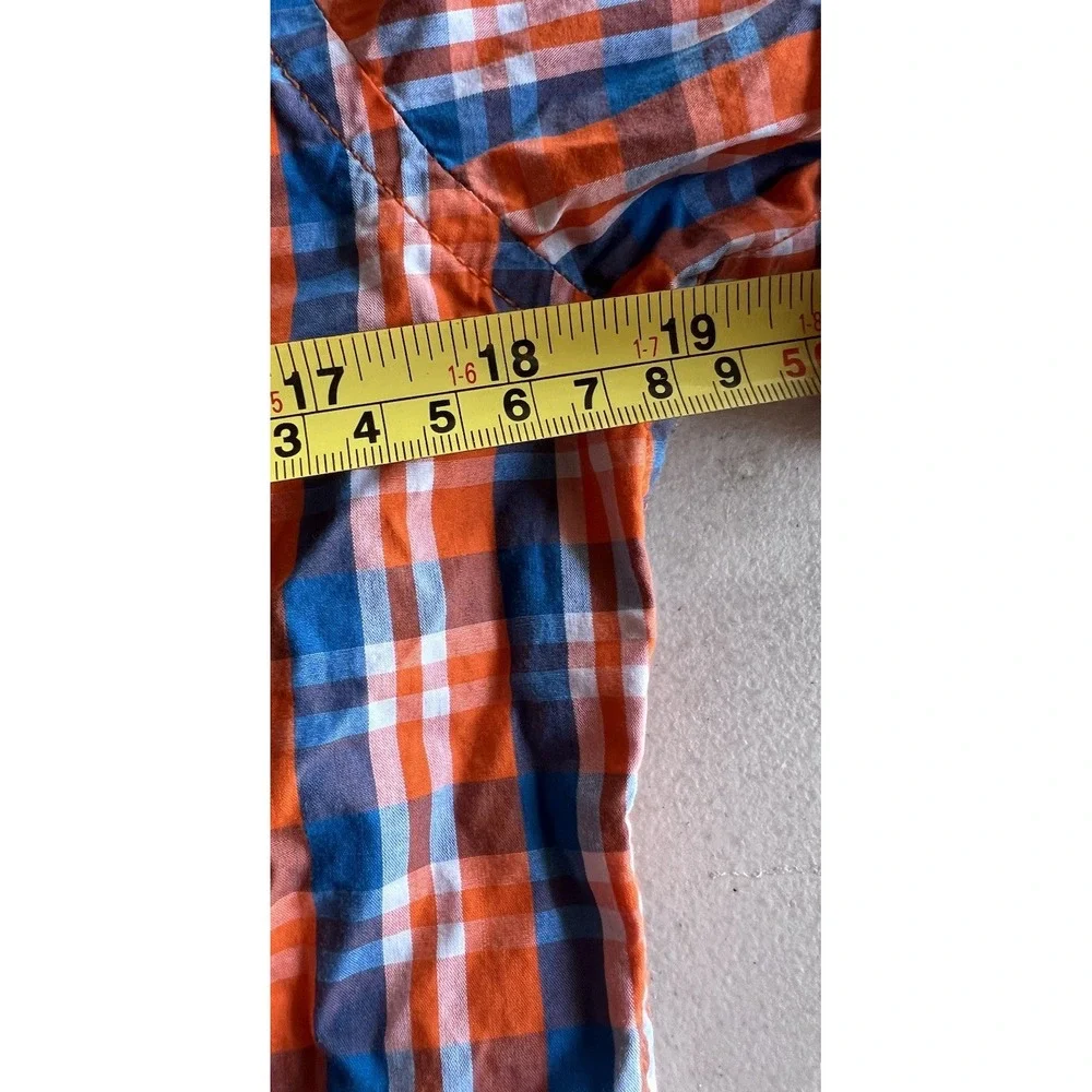 BANANA REPUBLIC‎ TAILORED SLIM FIT 100% COTTON SHIRT ORANGE Sz SMALL